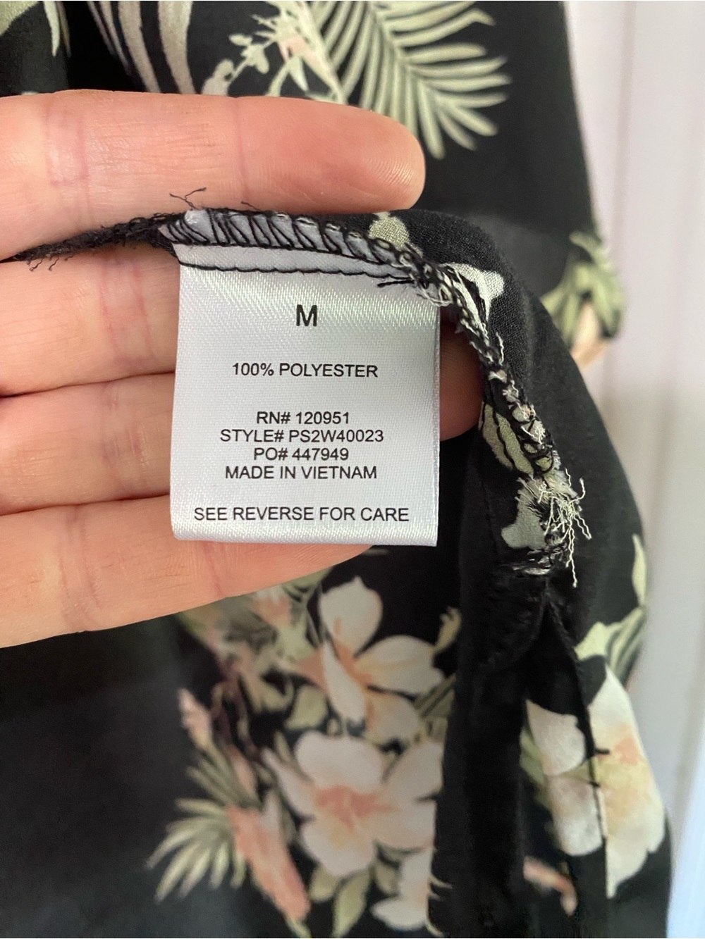 Pink Rose Kimono Black Pink Open Front Medium Boho Resort Hawaiian Tropical - Picture 7 of 12
